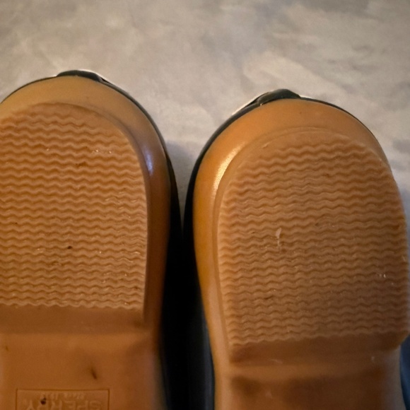 SPERRY SALTWATER TAN/NAVY BOOTS-8M - Picture 7 of 9